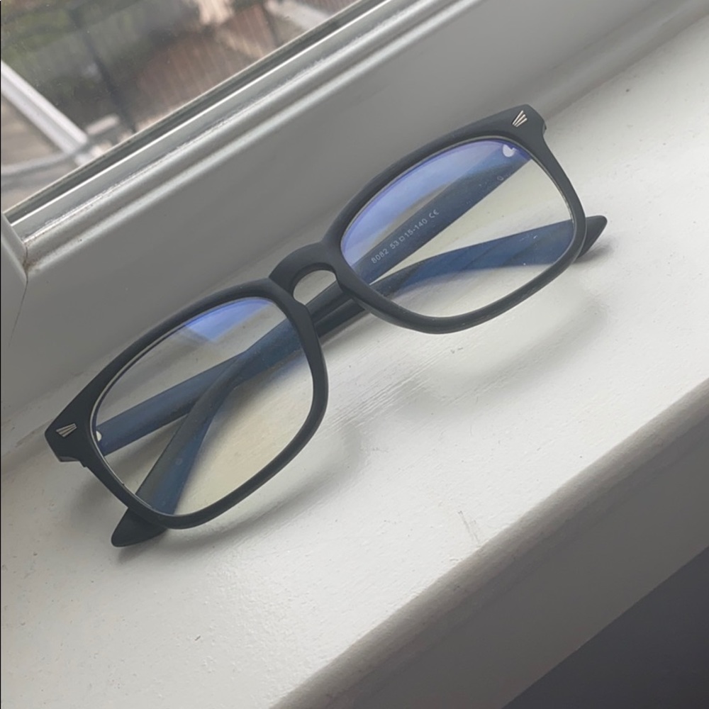 Square Black blue light glasses!
